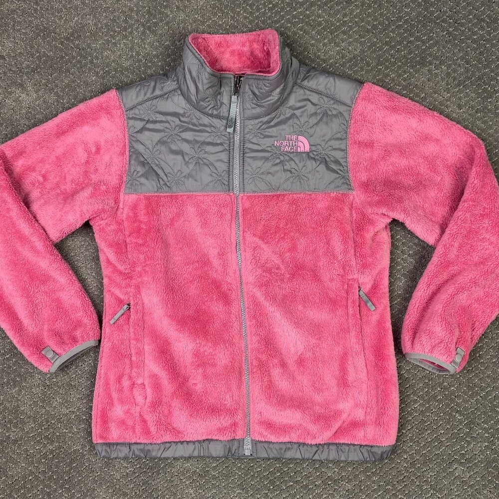 The North Face Denali Thermal Fleece Jacket Girls Large 14/16 Pink Full Zip AQLK